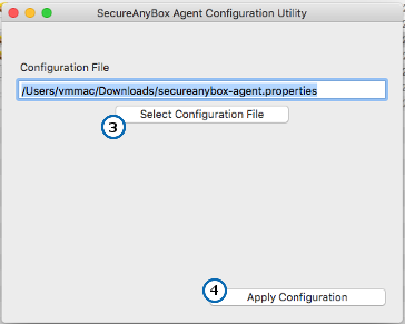 Select and apply the configuration